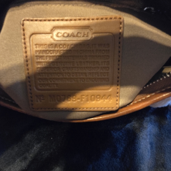 Coach Signature Cream and Brown Crossbody Bag #10944 - Picture 12 of 12